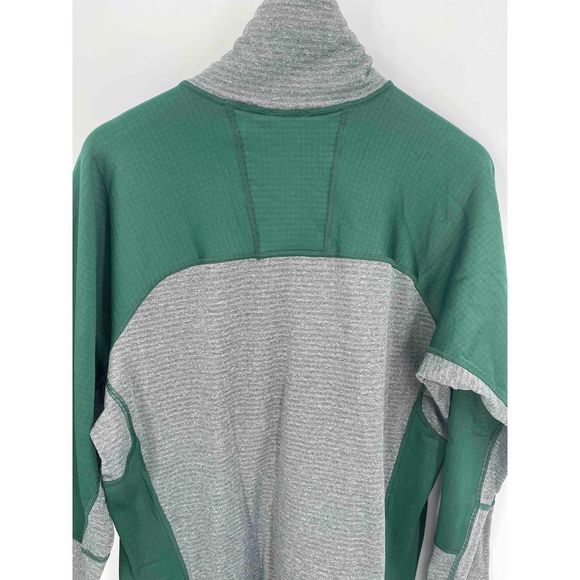 Patagonia 1/4 Zip Shirt Men's Size XL Polartec Long Sleeve Green Gray Thermal - Picture 11 of 12